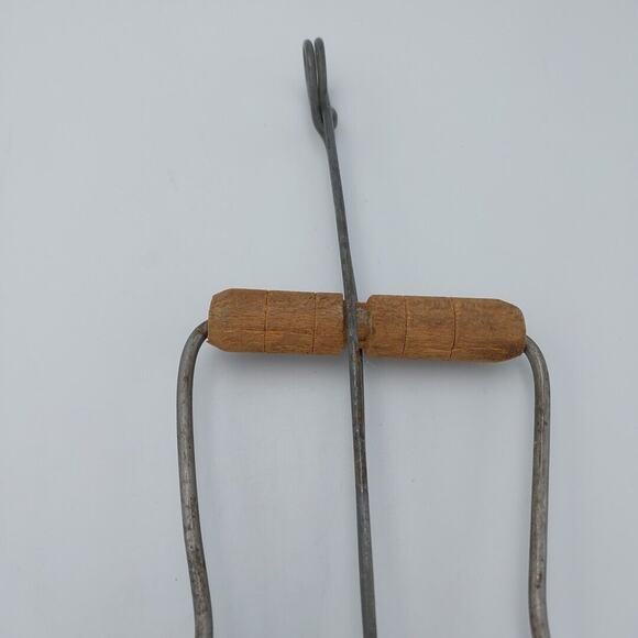 Vintage Antique Canning Mason Jar Lifter Tongs Grabber w/ Wood Handle. - Picture 2 of 5